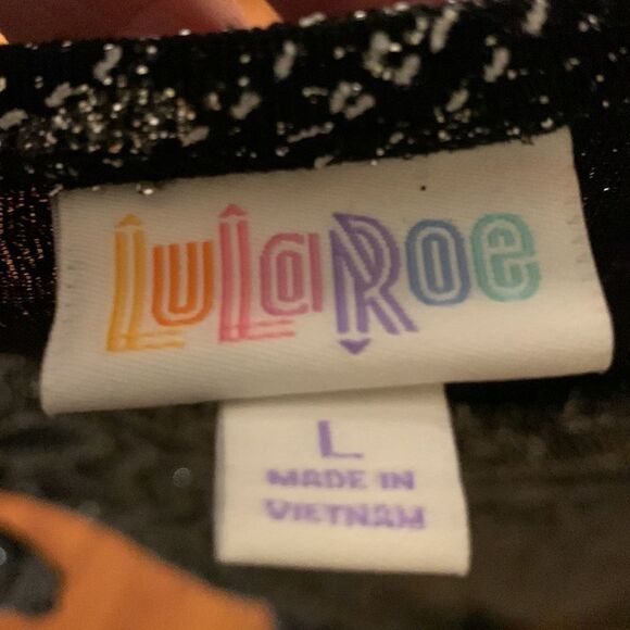 LuLaRoe Size Large metallic sparkly dress - Picture 6 of 7